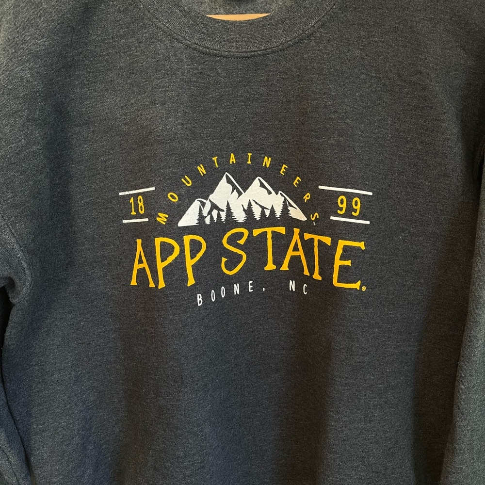 Appalachian State Crew Neck Sweatshirt AppState - Picture 2 of 3